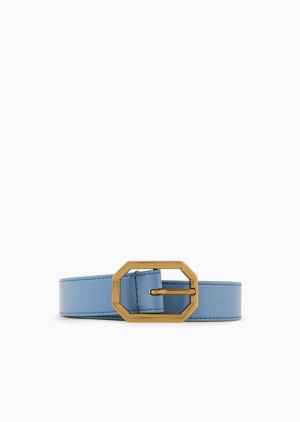 Azure Emporio Armani Brushed Finish Belt | EA-SN57447