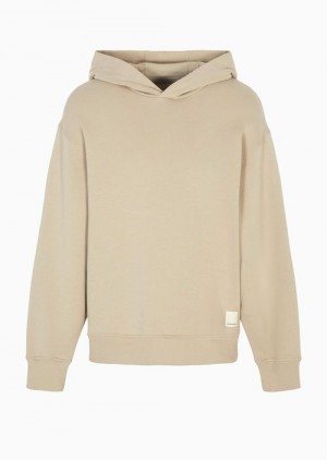 Beige Emporio Armani Asv Capsule Hooded Sweatshirt | EA-SN58523