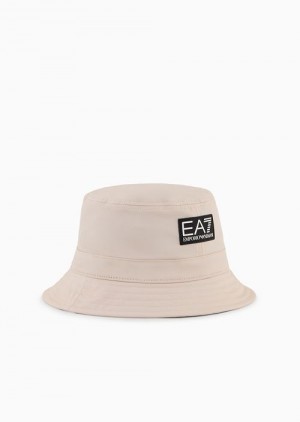 Beige Emporio Armani Bucket Hats | EA7-SN59733