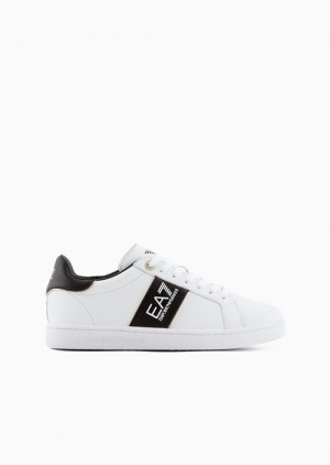 Bianco E Nero Emporio Armani Ea7 Classic Sneakers | EA7-SN60104