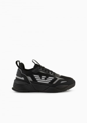 Black 1 Emporio Armani Ace Runner Sneakers | EA7-SN59747