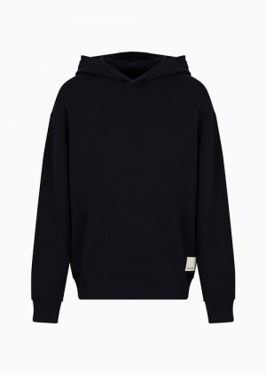 Black Emporio Armani Asv Capsule Hooded Sweatshirt | EA-SN58522