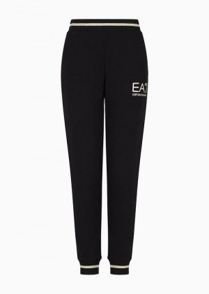 Black Emporio Armani Core Lady Joggers | EA7-SN59555