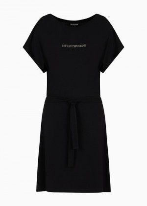 Black Emporio Armani Cover-ups | EA-SN57084