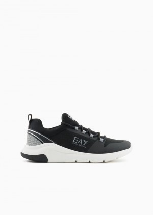 Black Emporio Armani Evo Racer Sneakers | EA7-SN60113