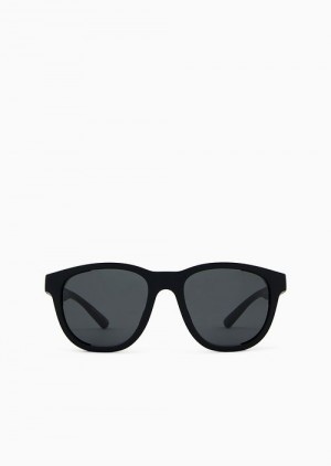 Black Emporio Armani Sustainable Collection Men’s Sunglasses With Interchangeable Temples | EA-SN59500