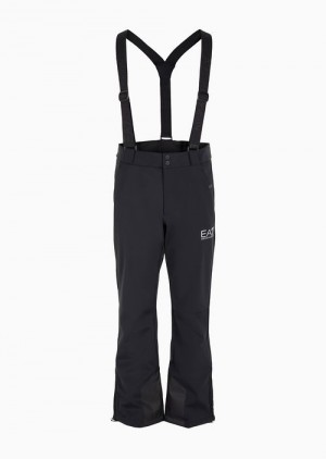 Black Emporio Armani Technical Ski Trousers | EA7-SN59851