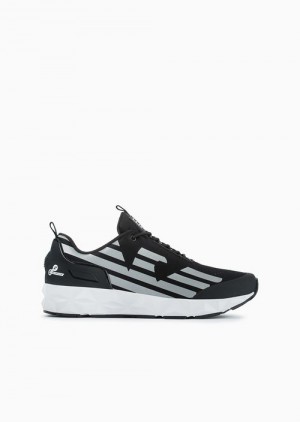 Black Emporio Armani Ultimate C2 Kombat Sneakers | EA7-SN60088