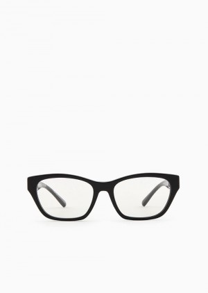 Black Emporio Armani Women’s Cat-eye Glasses | EA-SN57712