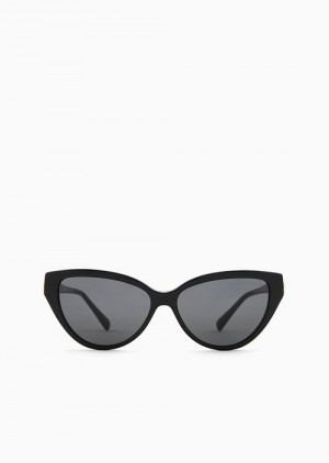 Black Emporio Armani Women’s Cat-eye Sunglasses | EA-SN57716