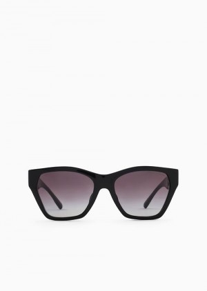 Black Emporio Armani Women’s Cat-eye Sunglasses | EA-SN57774