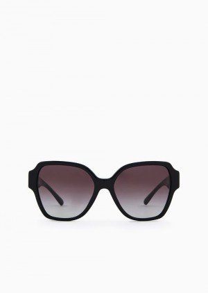 Black Emporio Armani Women’s Square Sunglasses | EA-SN57752