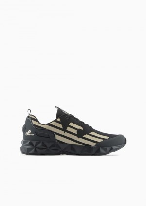 Black Logo Emporio Armani Ultimate C2 Kombat Sneakers | EA7-SN59759