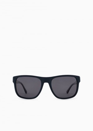 Blue Emporio Armani Men’s Pillow Sunglasses | EA-SN59465