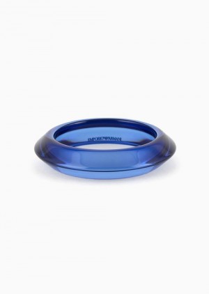 Blue Emporio Armani Shaped Resin Bangle | EA-SN57578