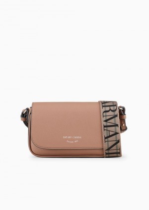 Camel Emporio Armani Deer-print Mini Bag | EA-SN57602