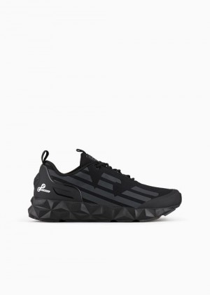 Deep Black Emporio Armani Ultimate C2 Kombat Sneakers | EA7-SN60085