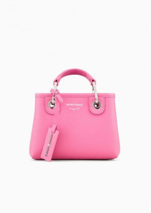 Fuchsia Emporio Armani Deer-print Myea Mini Bag | EA-SN57283