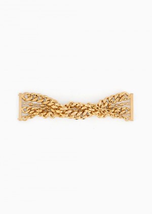 Gold Emporio Armani Metal Chain-link Bracelet | EA-SN57586