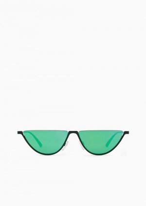 Green Emporio Armani Men’s Oval Sunglasses | EA-SN59473