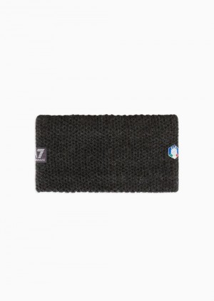 Grey Emporio Armani Fisi Collection Wool-blend Headband | EA7-SN59693