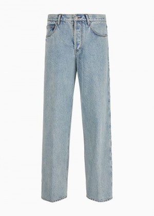 Light Blue Emporio Armani Loose Jeans | EA-SN57995