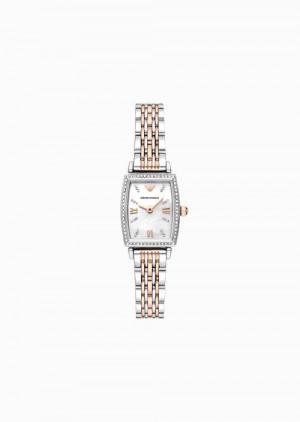 Multicolour Emporio Armani Two-hand Two-tone Stainless Steel Watch | EA-SN57693