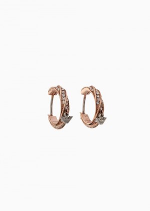 Multicolour Emporio Armani Two-tone Stainless Steel Hoop Earrings | EA-SN57528