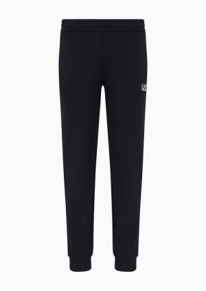 Navy Blue Emporio Armani Core Identity Cotton Joggers | EA7-SN59847