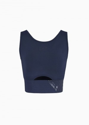 Navy Blue Emporio Armani Dynamic Athlete Top In Vigor7 Technical Fabric | EA7-SN59662