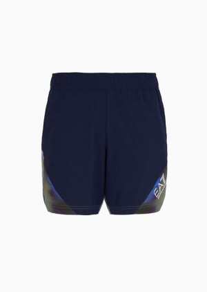 Navy Blue Emporio Armani Shorts | EA7-SN59862