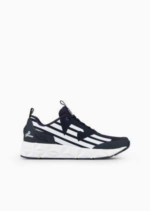 Navy Blue Emporio Armani Ultimate C2 Kombat Sneakers | EA7-SN59772