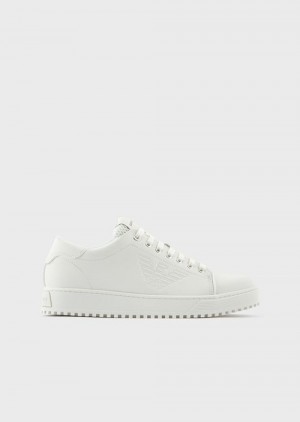 Panna Emporio Armani Soft, Action-leather Sneakers | EA-SN58972