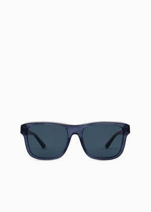 Pattern Emporio Armani Men’s Pillow Sunglasses | EA-SN59401