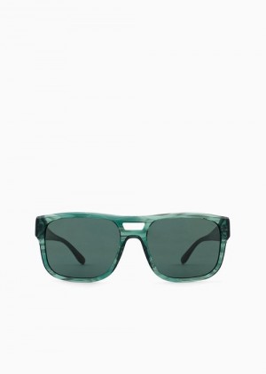 Pattern Emporio Armani Men’s Pillow Sunglasses | EA-SN59460