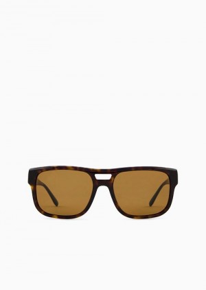 Pattern Emporio Armani Men’s Pillow Sunglasses | EA-SN59462