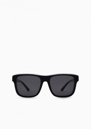 Pattern Emporio Armani Men’s Pillow Sunglasses | EA-SN59464