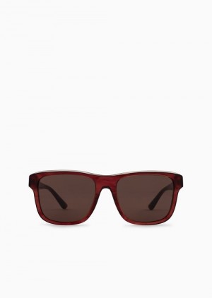 Pattern Emporio Armani Men’s Pillow Sunglasses | EA-SN59466