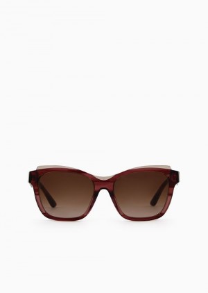 Pattern Emporio Armani Women’s Pillow Sunglasses | EA-SN57721