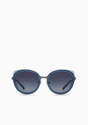 Pattern Emporio Armani Women’s Round Sunglasses | EA-SN57734