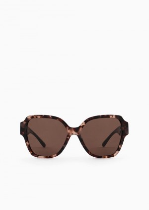 Pattern Emporio Armani Women’s Square Sunglasses | EA-SN57751