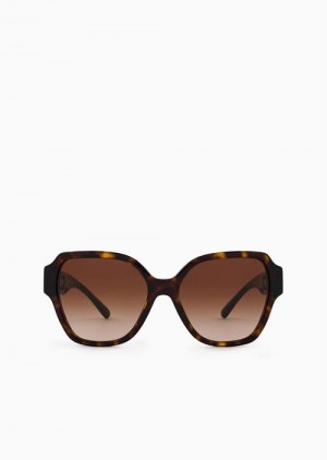 Pattern Emporio Armani Women’s Square Sunglasses | EA-SN57758