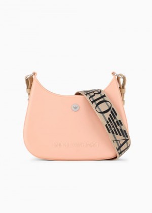 Pink Emporio Armani Recycled Pvc Gummy Bag Shoulder Bag | EA-SN57259