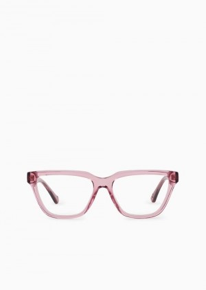 Pink Emporio Armani Women’s Cat-eye Glasses | EA-SN57702