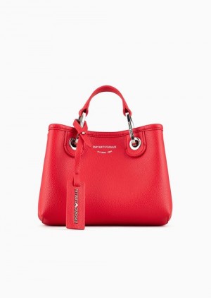 Red Emporio Armani Deer-print Myea Mini Bag | EA-SN57282