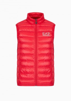 Red Emporio Armani Packable Core Identity Gilet | EA7-SN59805