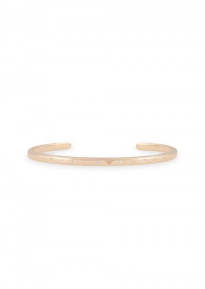 Rose Gold Emporio Armani Rose Gold-tone Sterling Silver Cuff | EA-SN57483