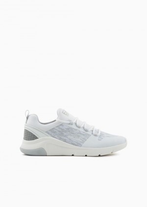 White Emporio Armani Evo Racer Sneakers | EA7-SN60114