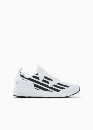 White Logo Emporio Armani Ultimate C2 Kombat Sneakers | EA7-SN59782