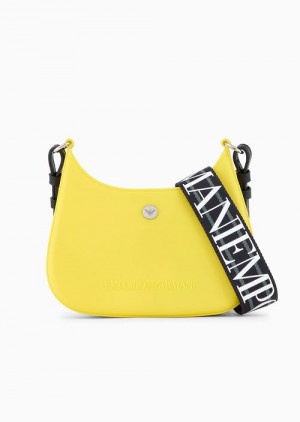 Yellow Emporio Armani Recycled Pvc Gummy Bag Shoulder Bag | EA-SN57262